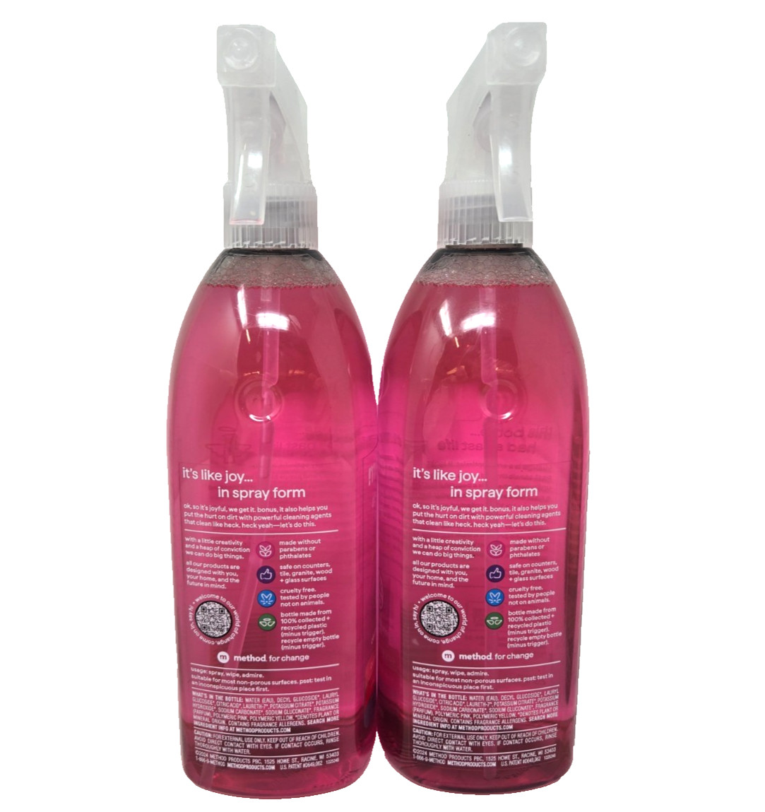 Method All-Purpose Cleaner, Pink Grapefruit, 28 fl oz, (2 PACK)
