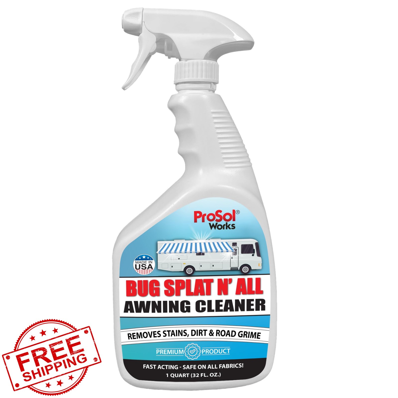 Prosol Works Awning Cleaner Bug Splatter Dirt Grime RV Patio