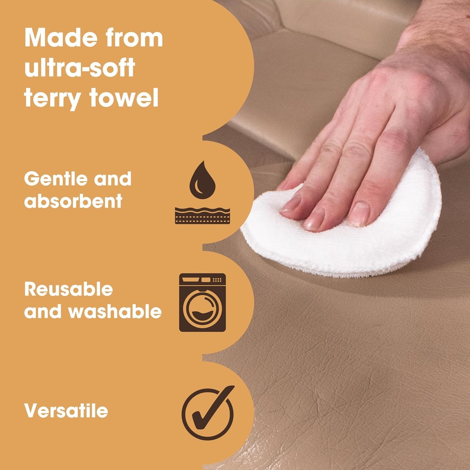 Non-Abrasive Leather Applicator Sponges – 2 Pack for Cleaning & Protection