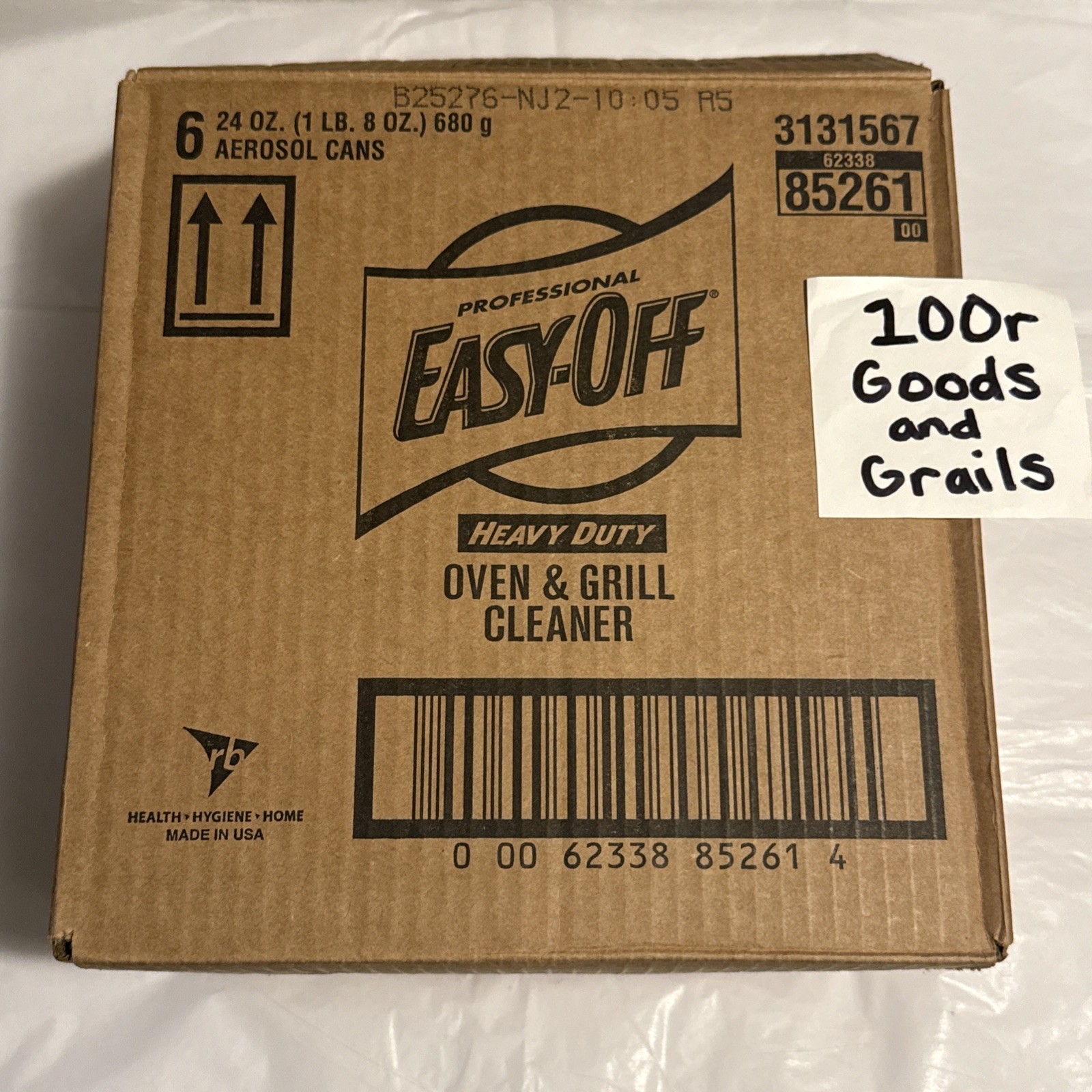 Easy-Off Heavy Duty Oven Cleaner, Regular Scent 14 oz Can (Pack of 6) Fast Ship