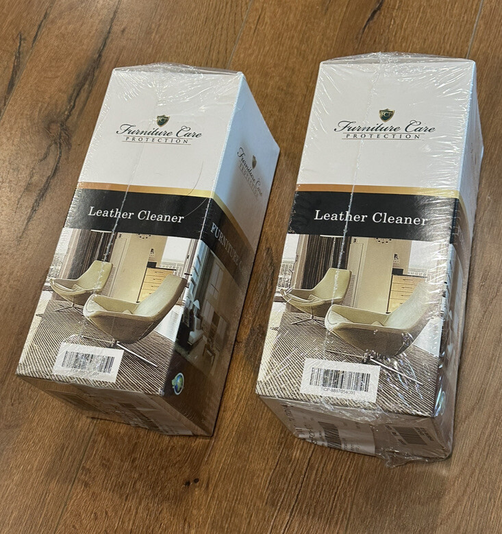 Lot (2) Furniture Care Protection Kit Leather Clean Fabric Refresher Wood Polish