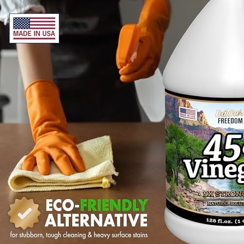 Vinegar Concentrate 45% 2 Gallon NSF Certified Cleaning Stain Removal Laundry