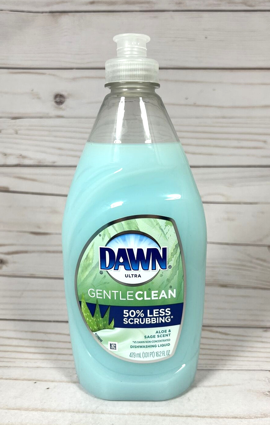Dawn Ultra Gentle Clean Aloe & Sage Scent Dishwashing Liquid 16.2oz (2 Pack)