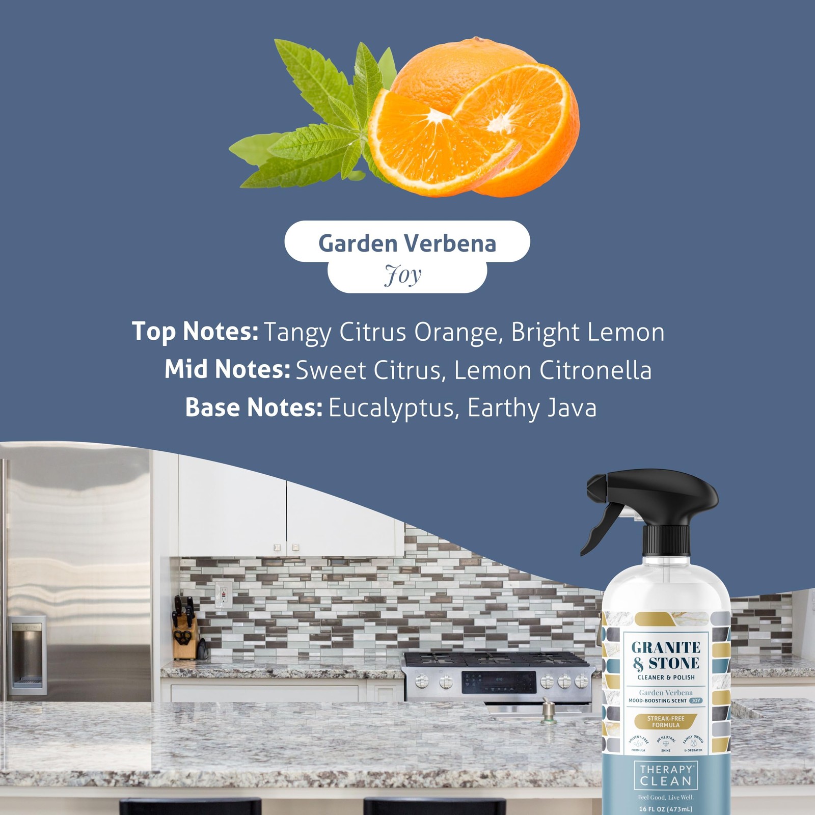Therapy Granite Cleaner Kit with Microfiber – Daily 16 Fl Oz (Pack of 1)