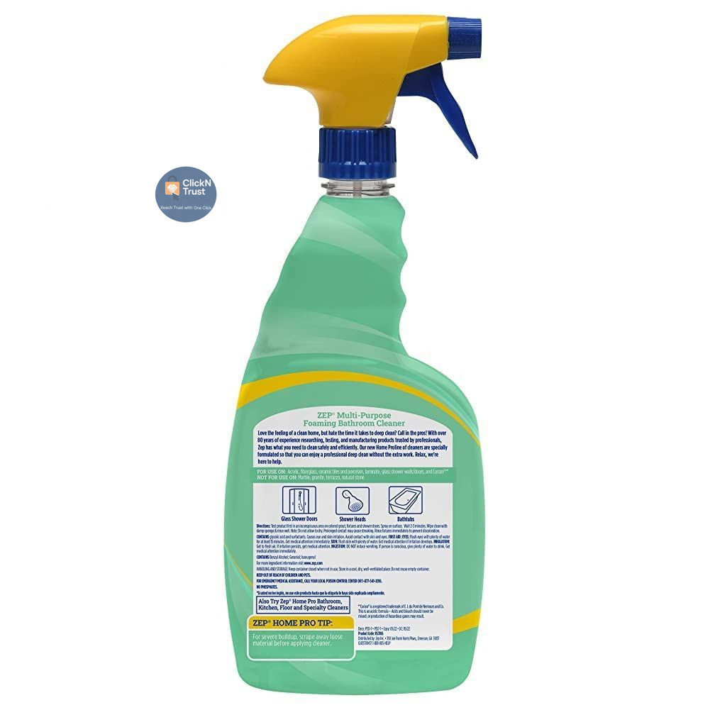Zep Home Pro Multi-Purpose Foaming Bathroom Cleaner – 32 32 Fl Oz (Pack of 1)