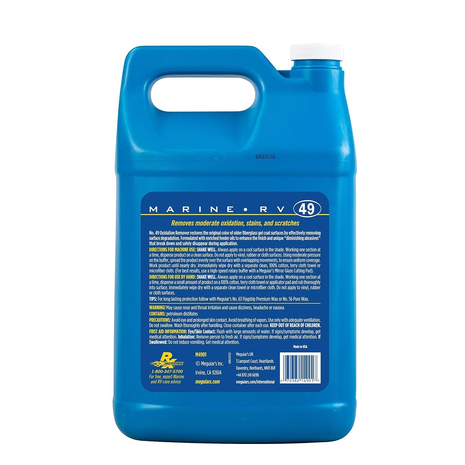 M4901 Marine/RV Heavy Duty Oxidation Remover, Water Spot, Stain, and Boat Scr…