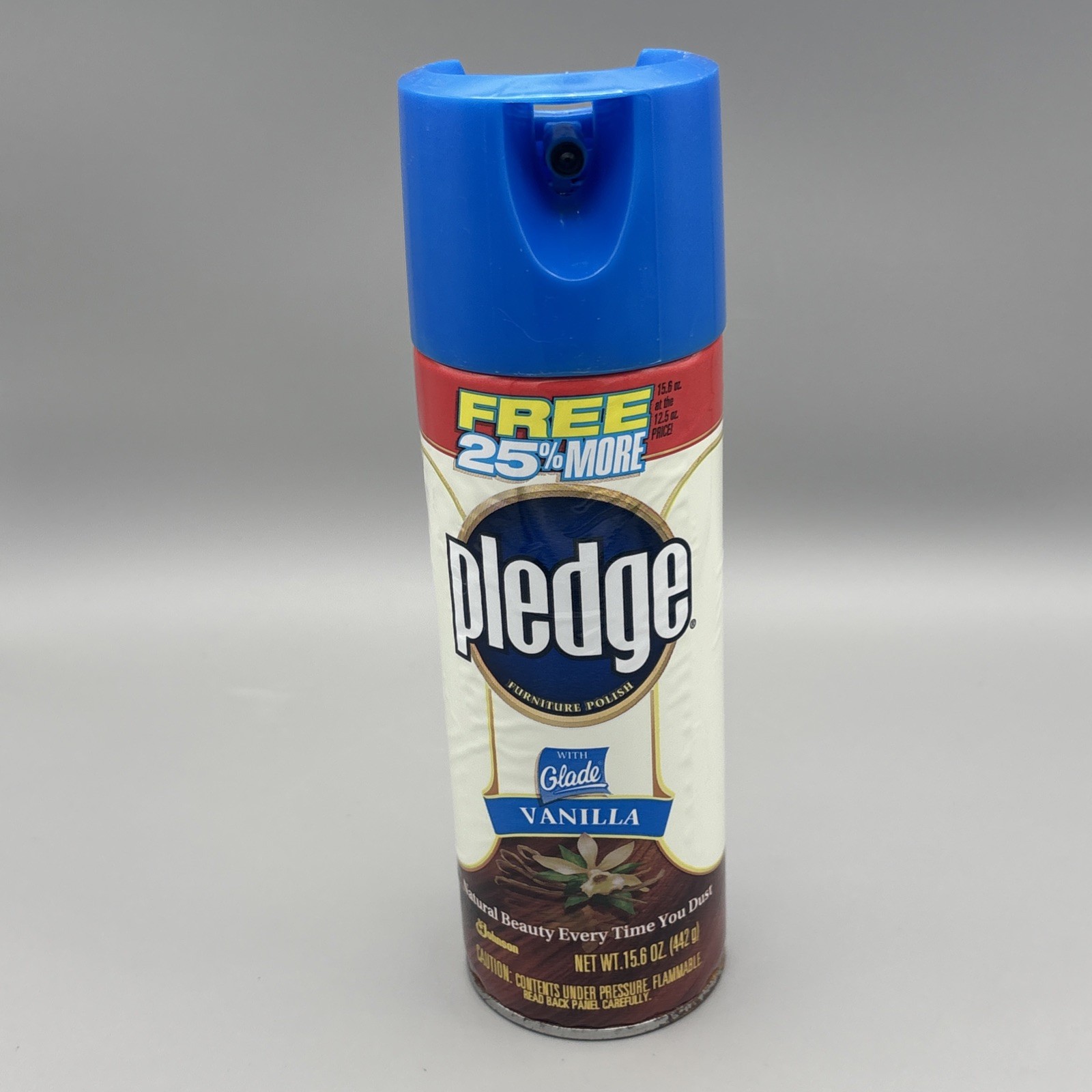 Vintage PLEDGE with GLADE VANILLA Furniture Polish Spray 1999 25% Full Movie