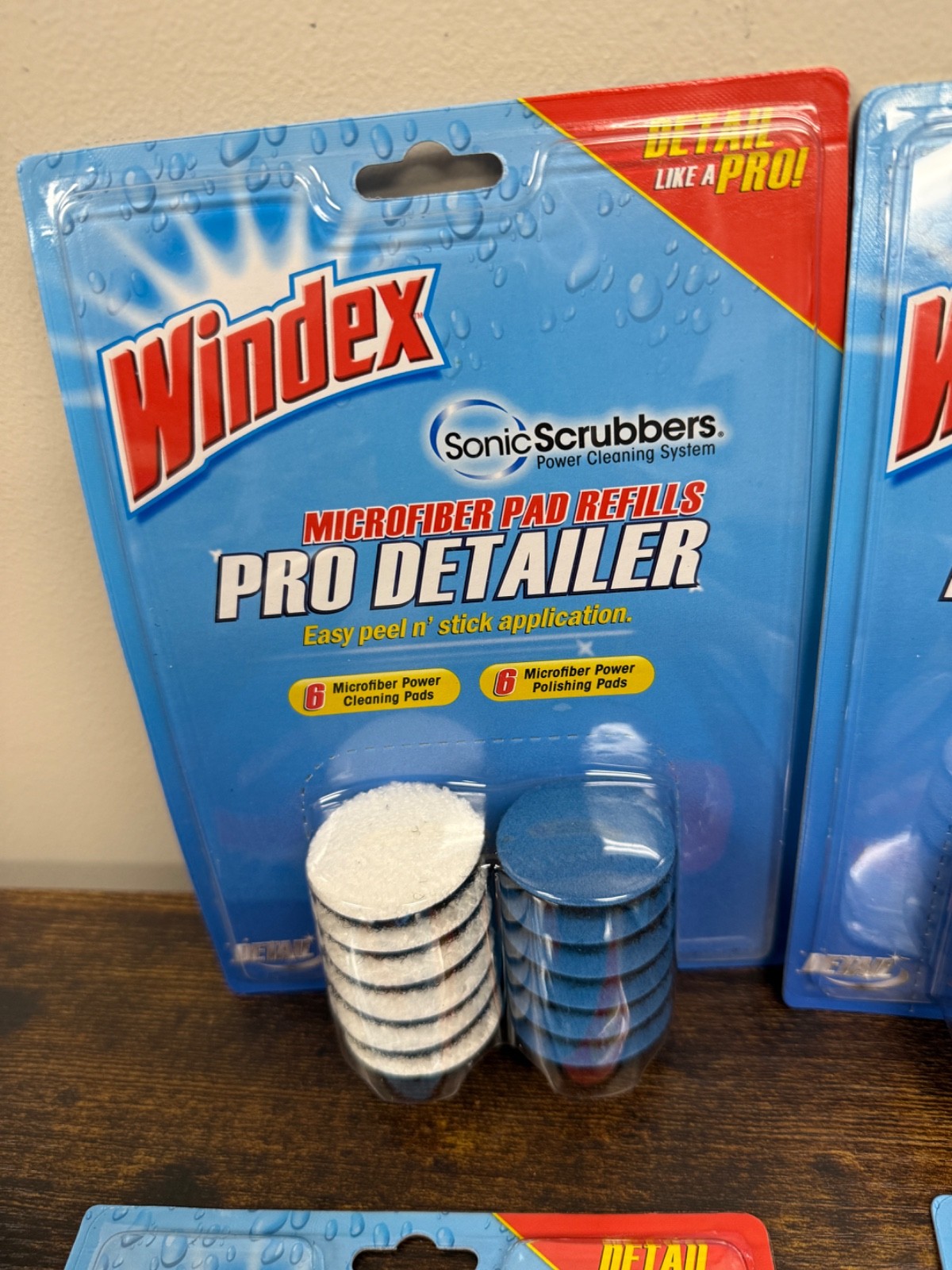 Lot of 4 Windex Sonic Scrubber Microfiber Pad Refills 12 Pc NEW