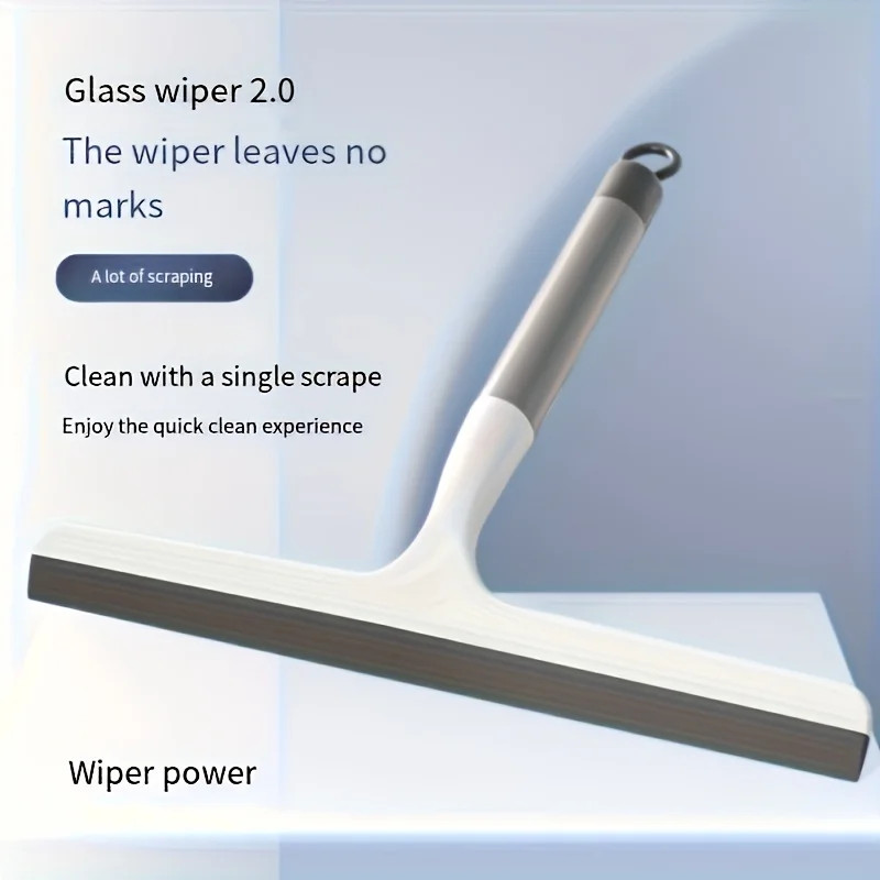 Silicone Shower Scraper Cleaner Bathrooms Multi-purpose Squeegee Glass Clean Flo