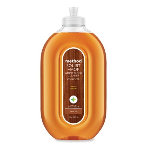 Method Squirt+Mop Wood Floor Cleaner, Almond Scent, 25 oz Squirt Bottle, 3/Pack
