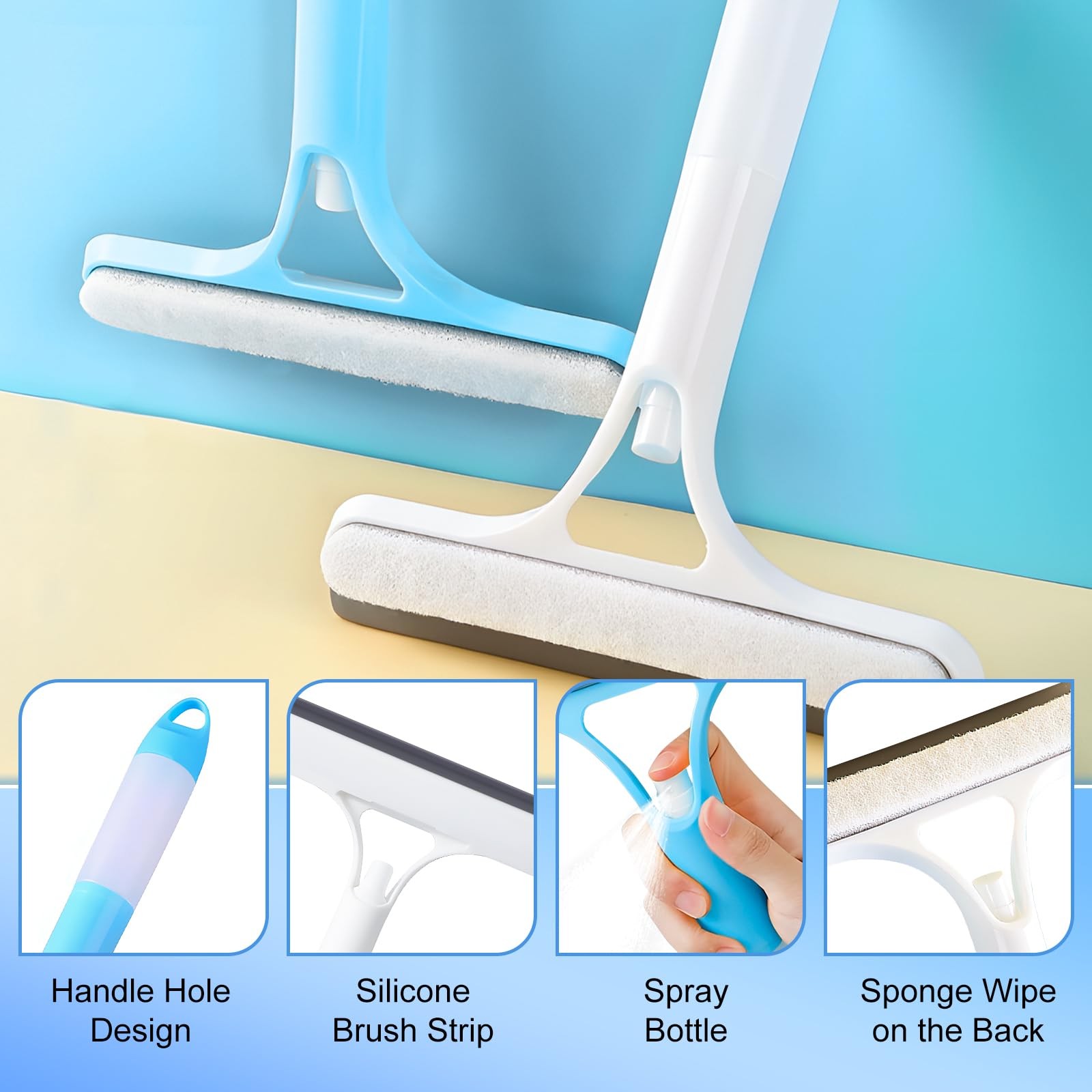 3 in 1 Spray Squeegee, 3 in 1 WindowSqueegee Cleaner, Spray WindowSqueegee Cl…