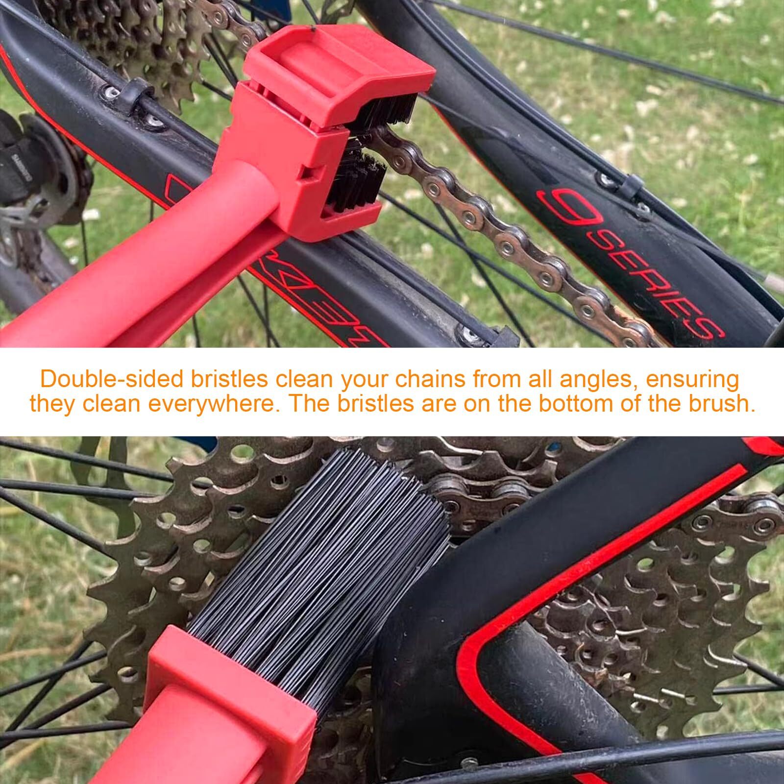 Ziciner 2 PCS Bike or Motorcycle Chain Washer Motorcycle Chain Gear Dirt Clean