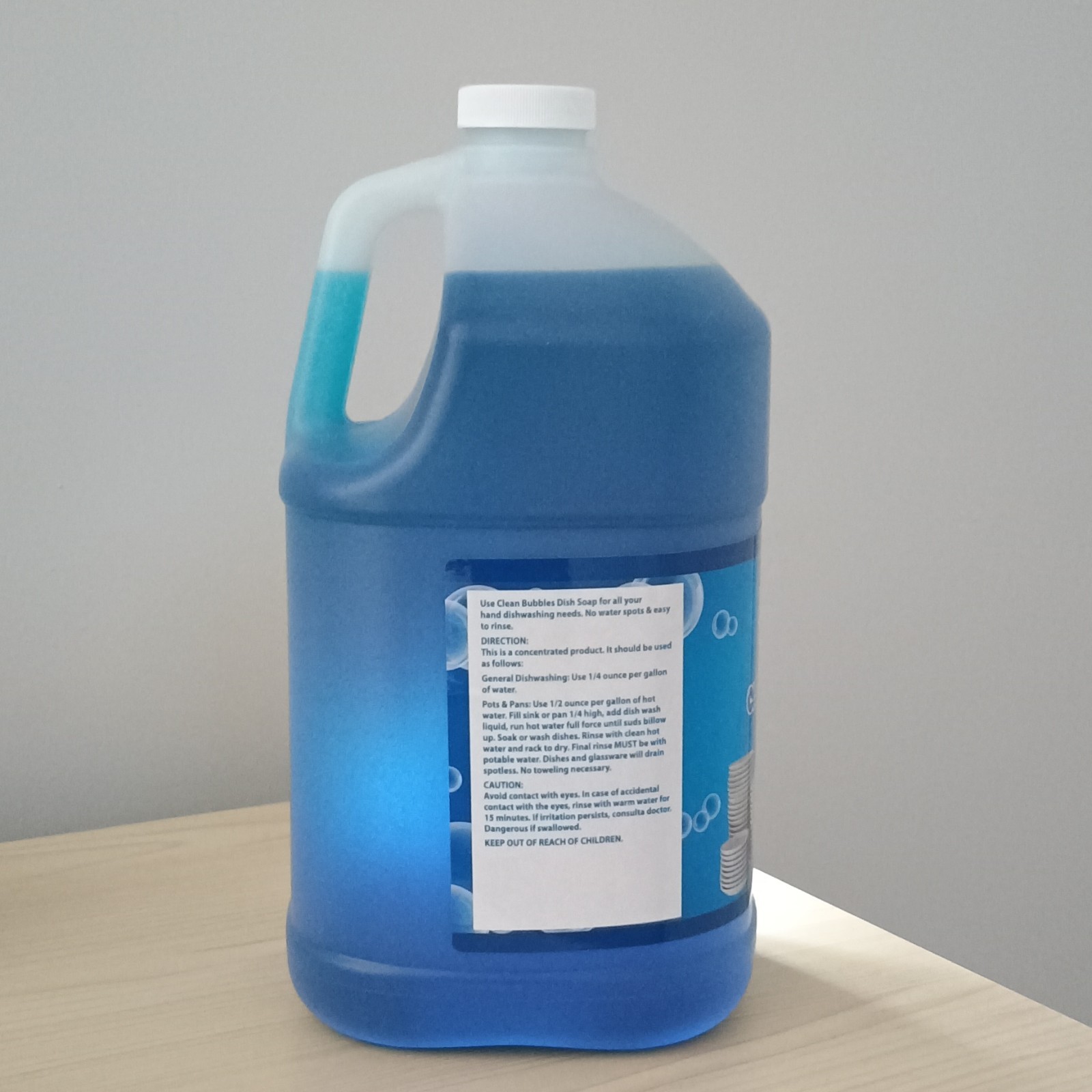 Clean Bubbles Dish Soap Liquid 1 Gallon For Dishes 1 Pack