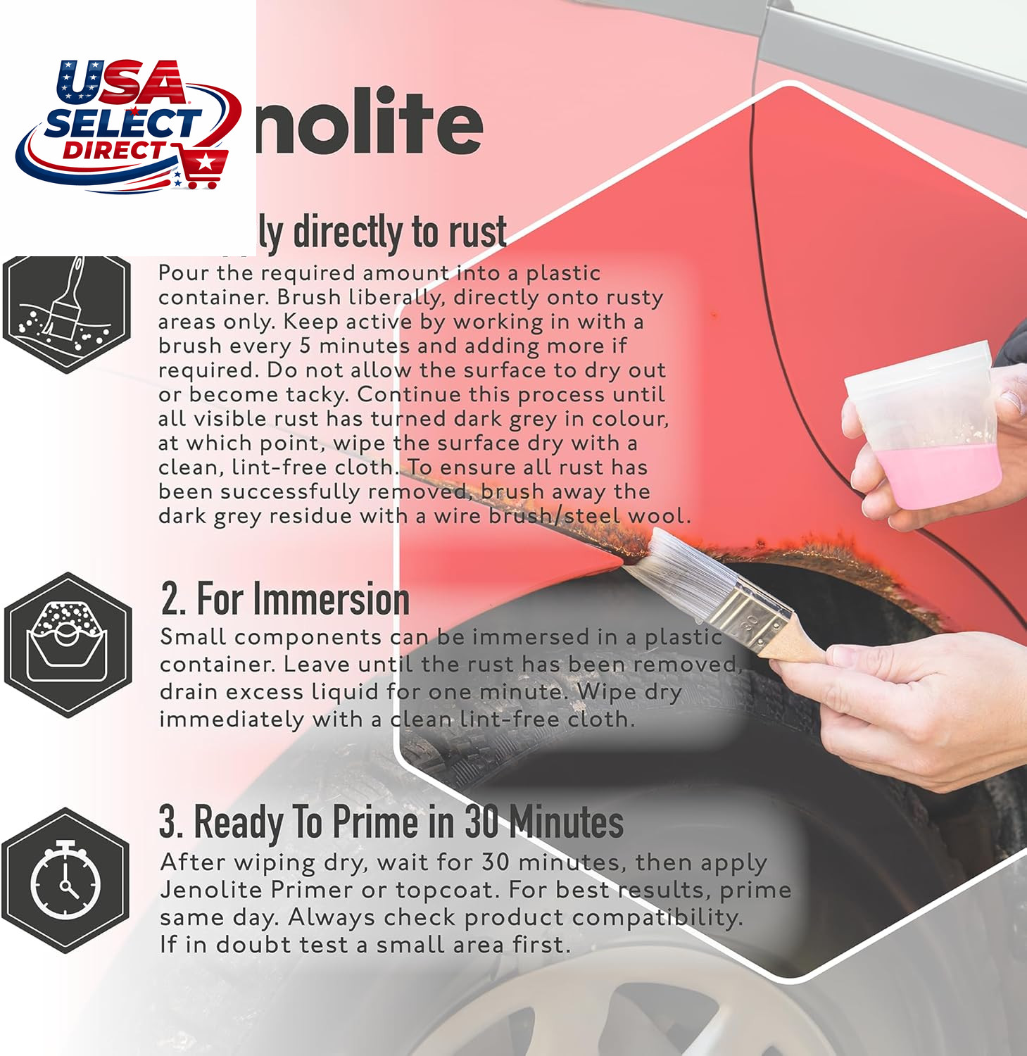 Rust Remover for Metal – Fast Acting No Drip Thick Liquid – 1.32 Gallon