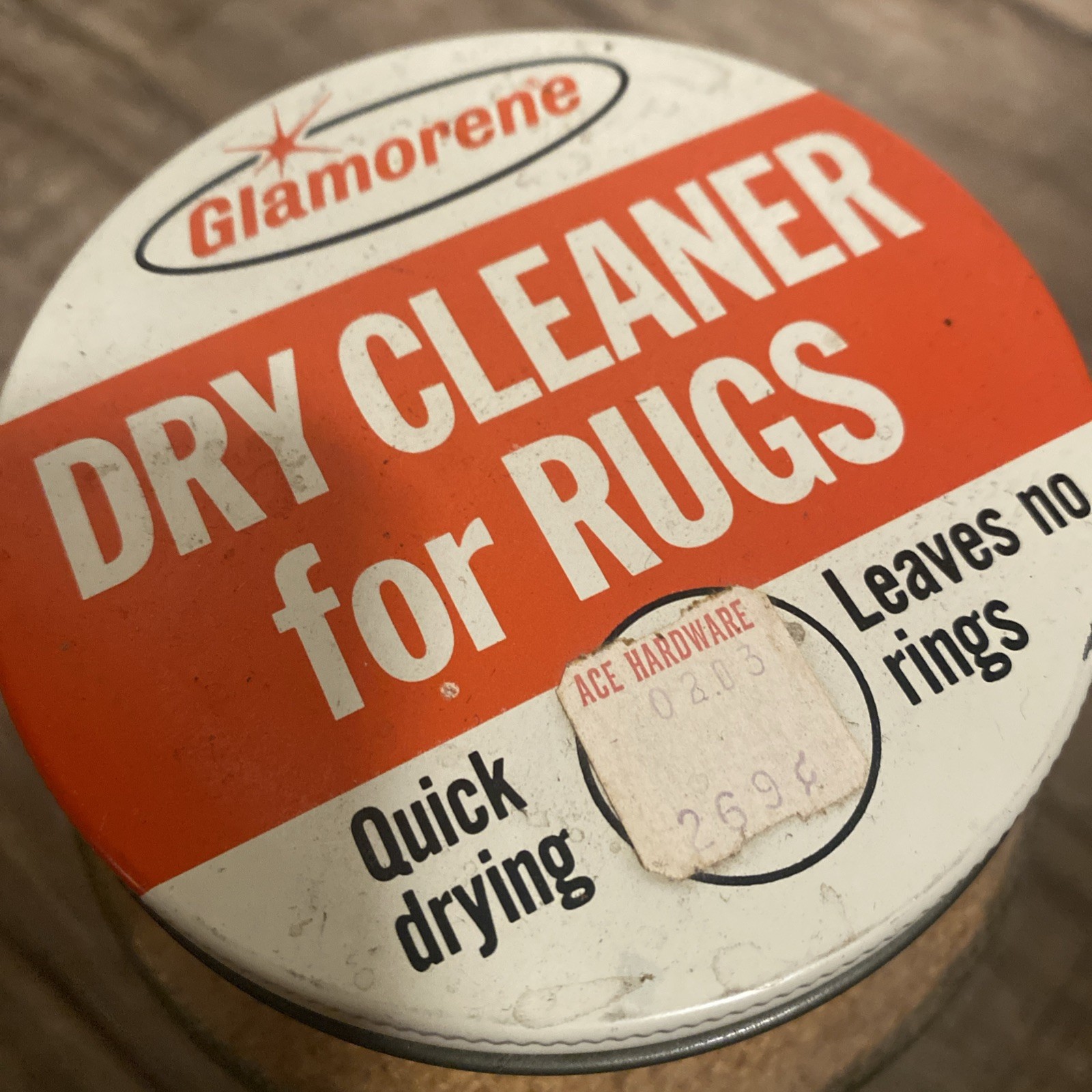 VTG Glamorene Rug Dry Cleaner MCM Household Cleaning Products 56oz Full Prop