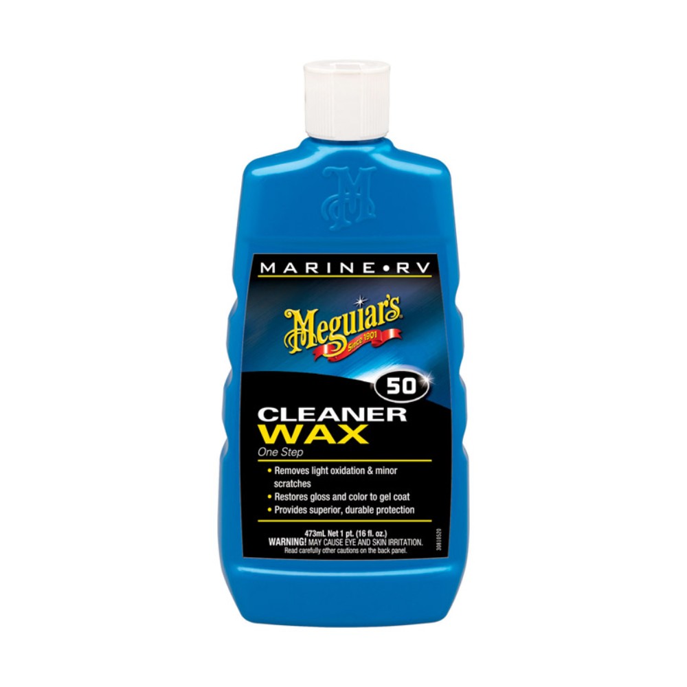 Meguiar’s M-5016 Non-Abrasive Formula Boat/RV Cleaner Liquid Wax 16 oz.