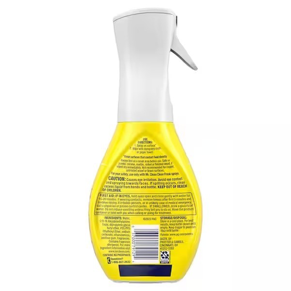 Mr. Clean 16oz Lemon Zest Scent Clean Freak Deep All Purpose Cleaning Mist Spray