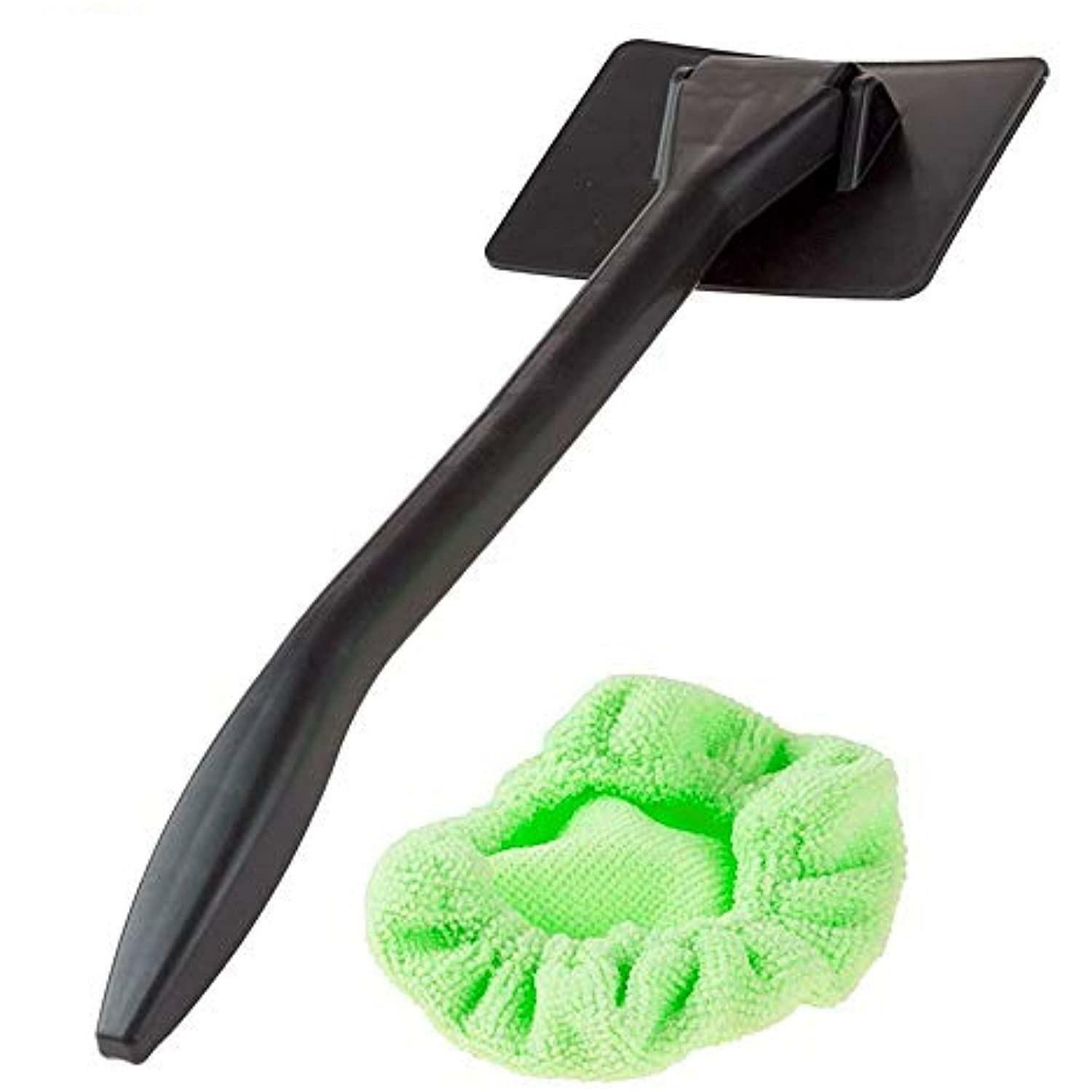 Windshield Clean Car Glass Window Cleaner Wiper 13″ Long Handle Microfiber Pad