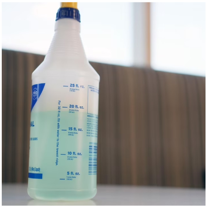 Zep Professional Plastic Spray Bottle, 32 oz, Adjustable Nozzle, (3 Pack)