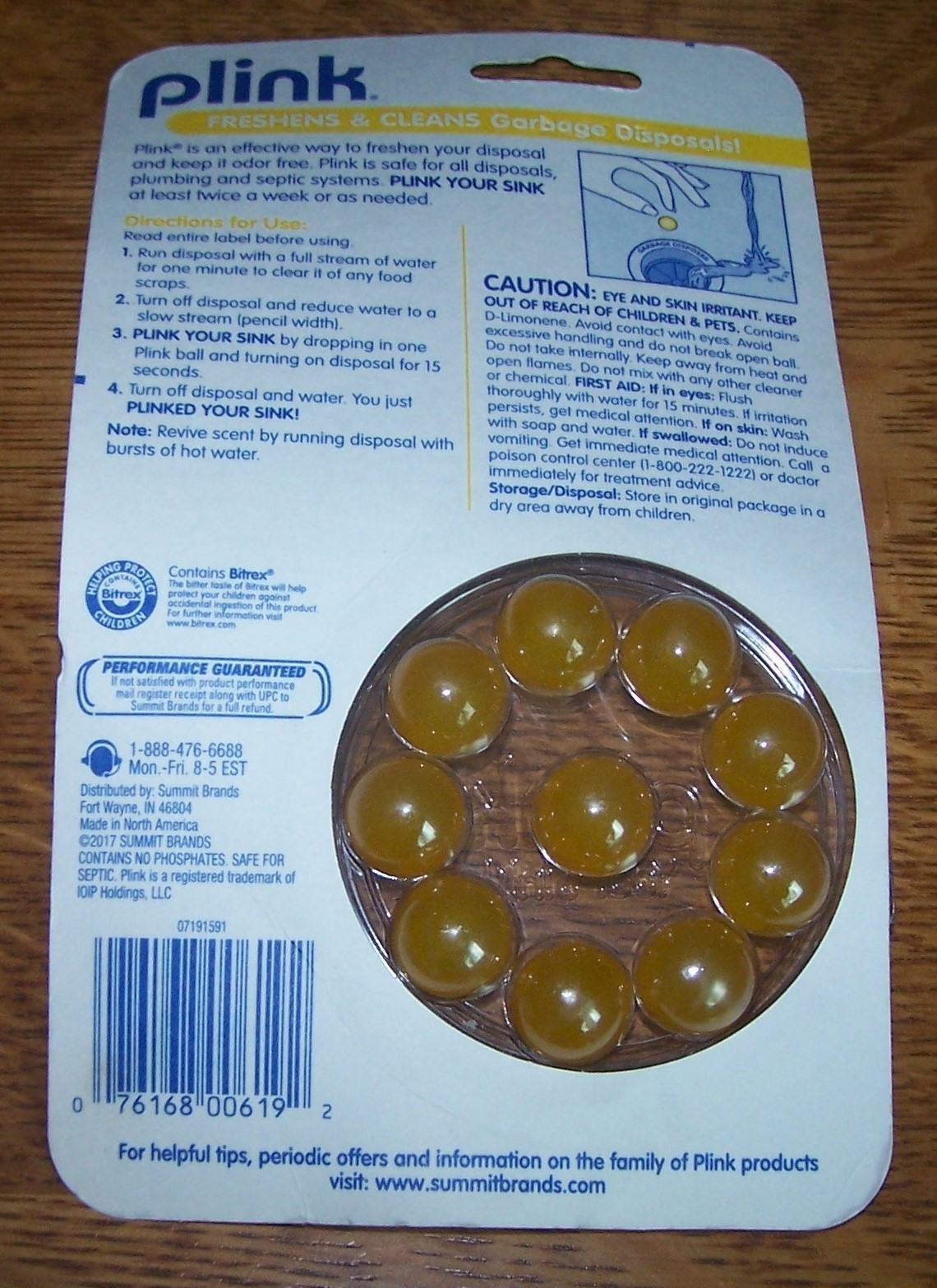 Lot of 3 Plink Garbage Disposal Cleaner Fresh Lemon Scent 10 uses each 30 total