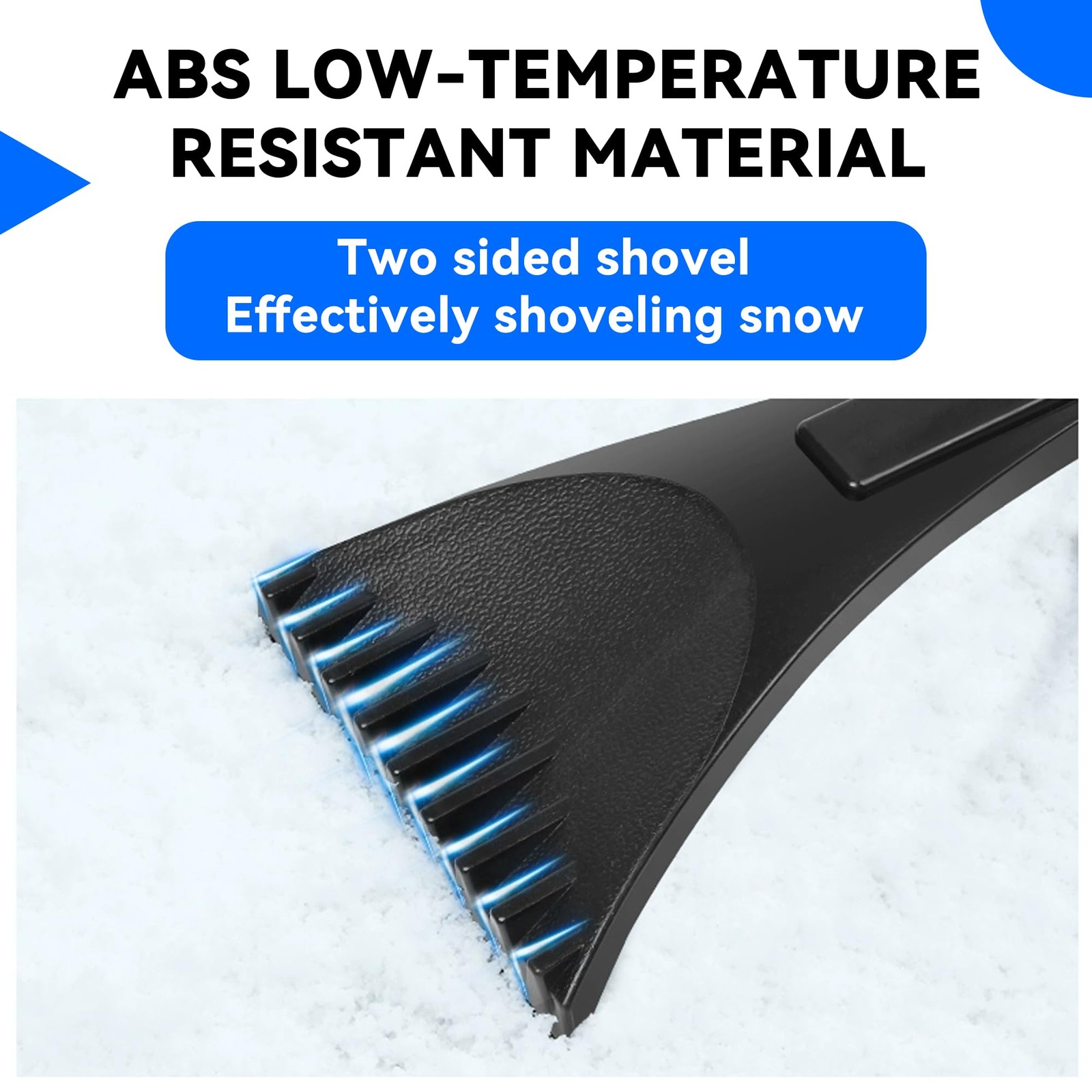 Auto Windshield Ice Scraper with Foam Handle Snow Frost Ice Removal Tool