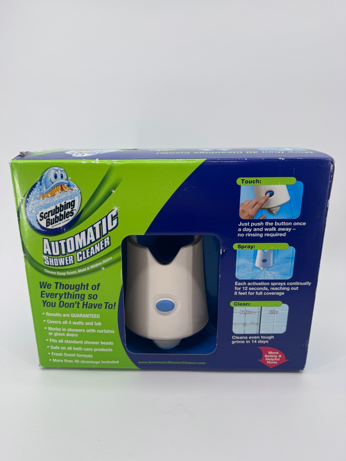 Scrubbing Bubbles Automatic Bath Shower Cleaner w 2 Refills
