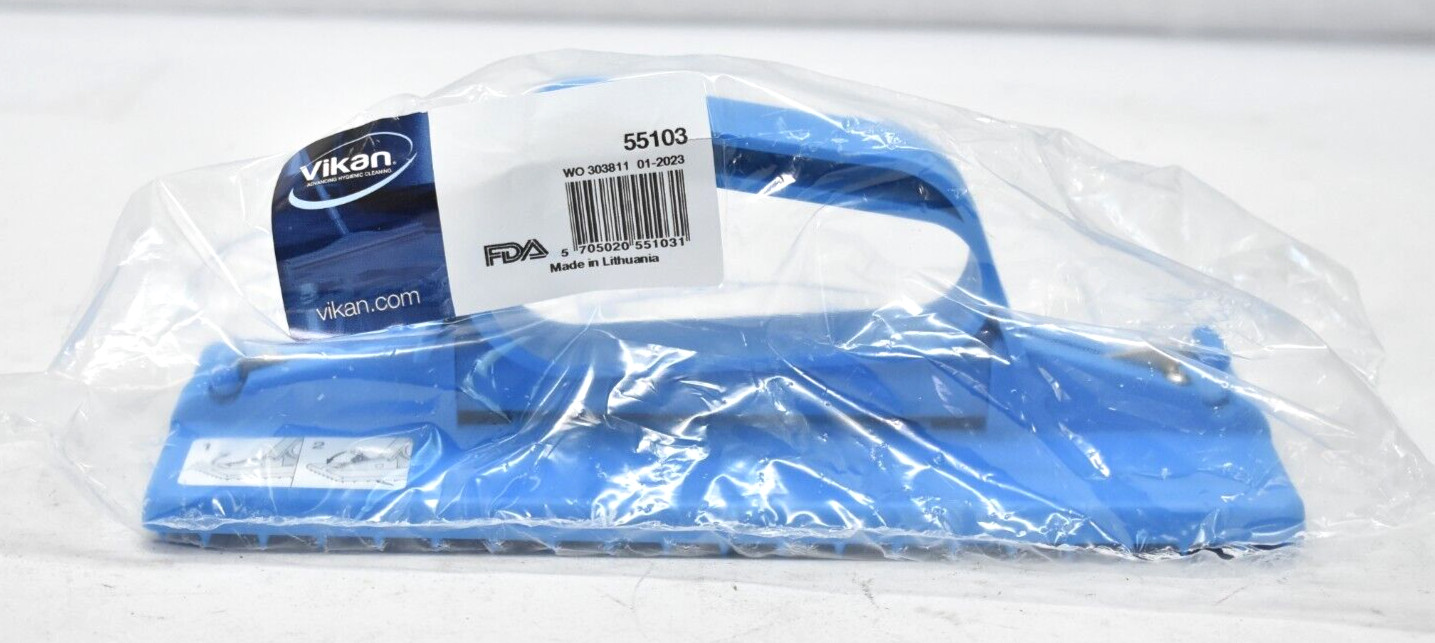 Vikan Scrub Pad Holder Blue 9″ L Replacement Unit 55103