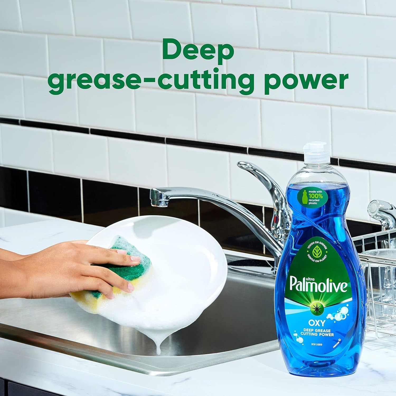 Ultra Dish Soap – Oxy Power Degreaser, 32.5 Fl Oz, Pack of 4 for Tough Stains