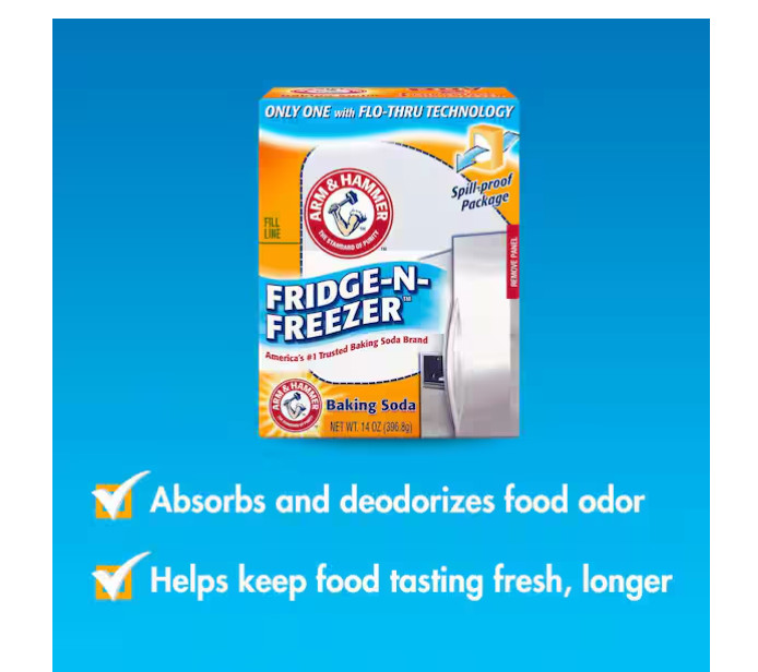Arm & Hammer Fridge-N-Freezer Baking Soda, 14 Oz. – Pack of 6