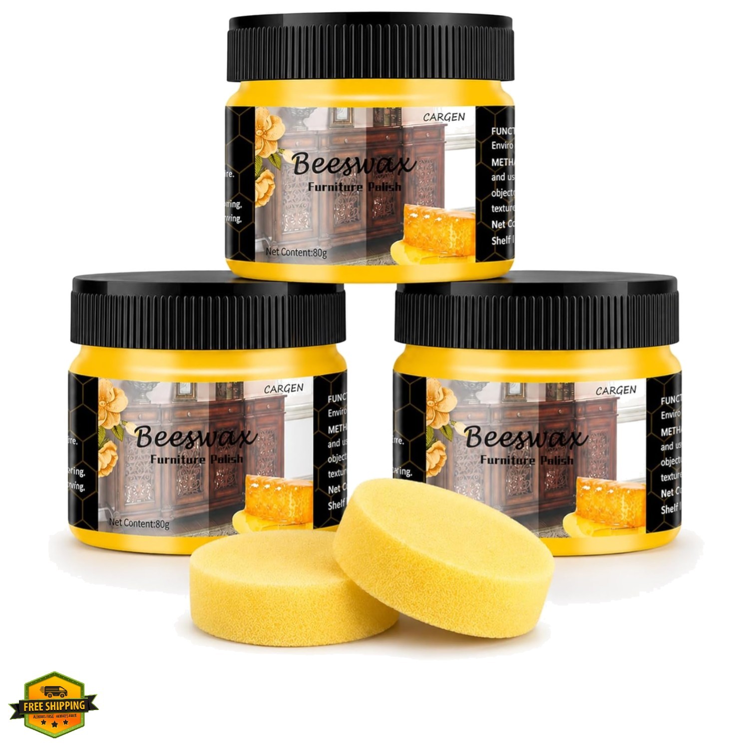 Beeswax Furniture Polish – Beeswax Wood Polish Conditioner Wood Cleaner Furni…