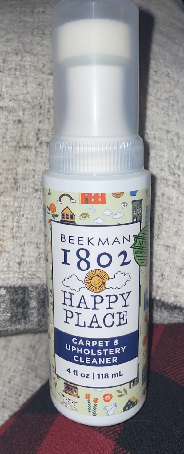 Beekman 1802 Happy Carpet & Upholstery Cleaner. New. 4 Oz.