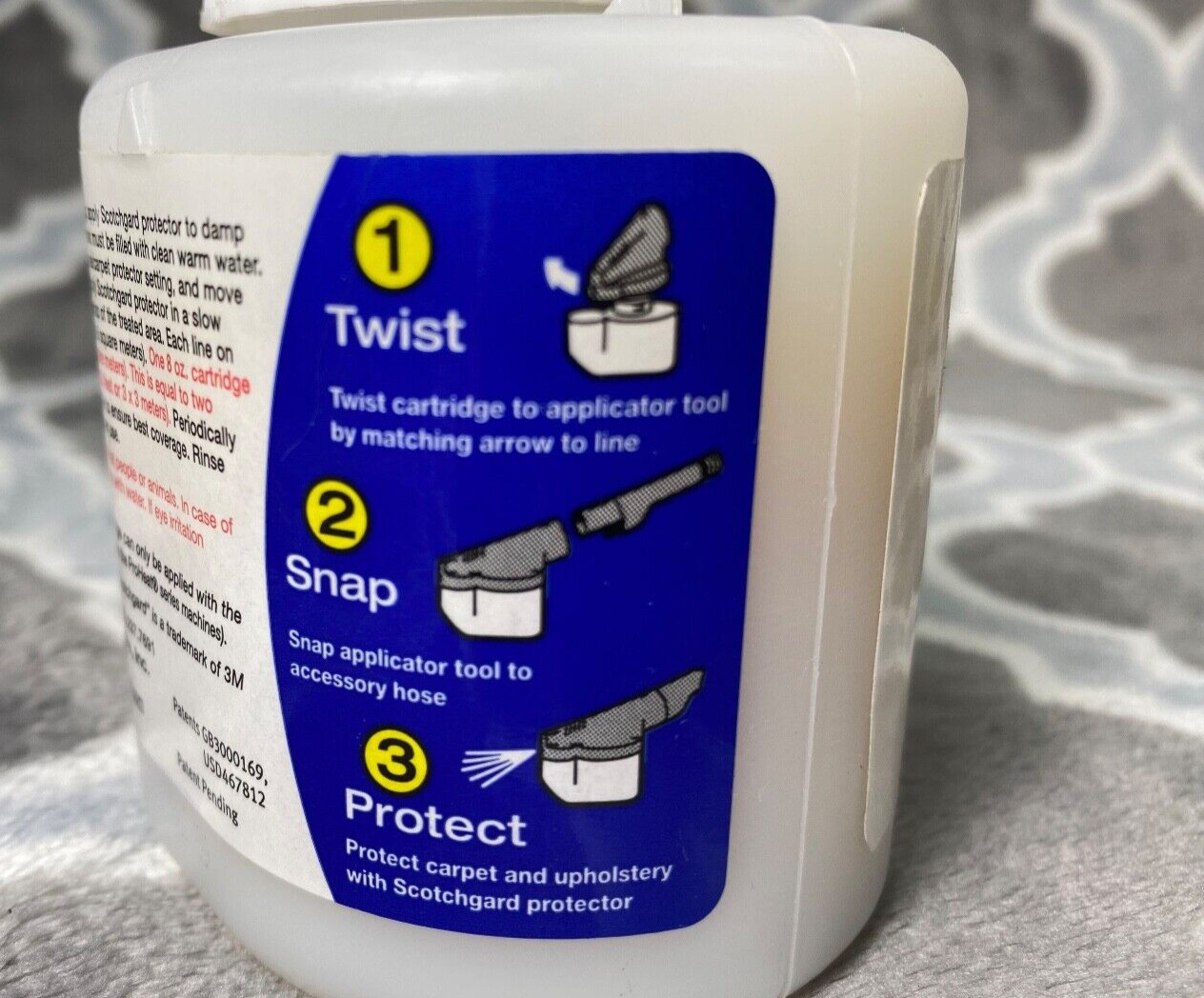 Bissell Scotchgard Carpet Fabric Protector 3M 8 Fl Oz Protects 200 sq ft New