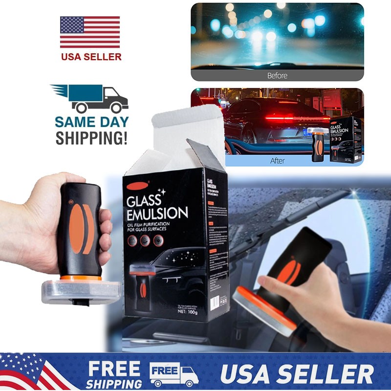 Handheld Glass Oil Film Remover, 2026 New Car Oil Films Cleaner Removes Smudges