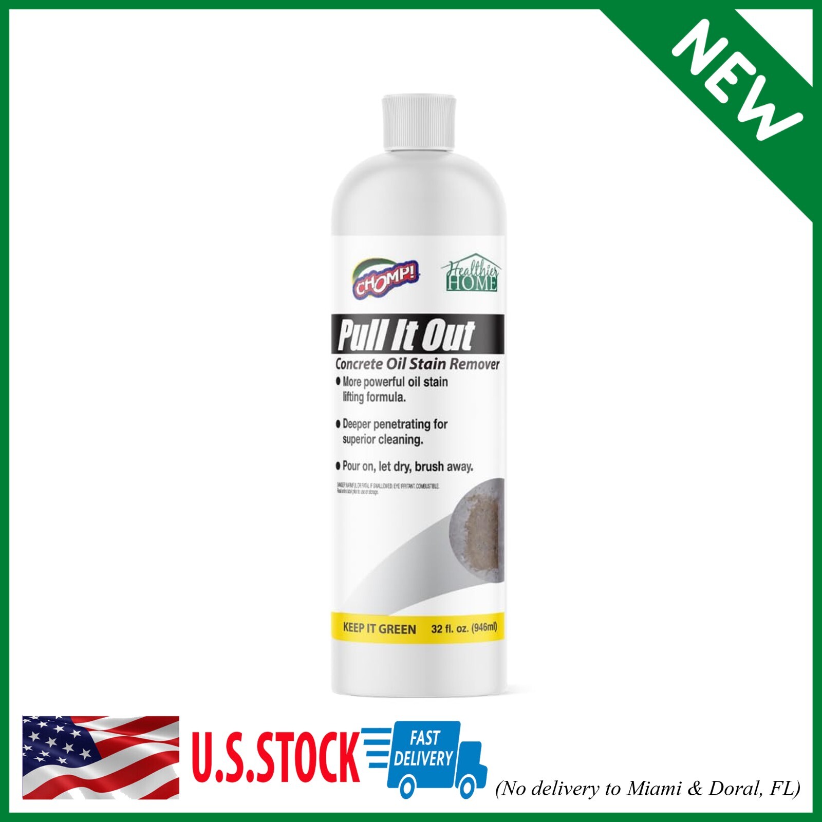 Motor Oil Stain Remover Pull Out Grease Remove Garage Floor Driveway Stains Lift