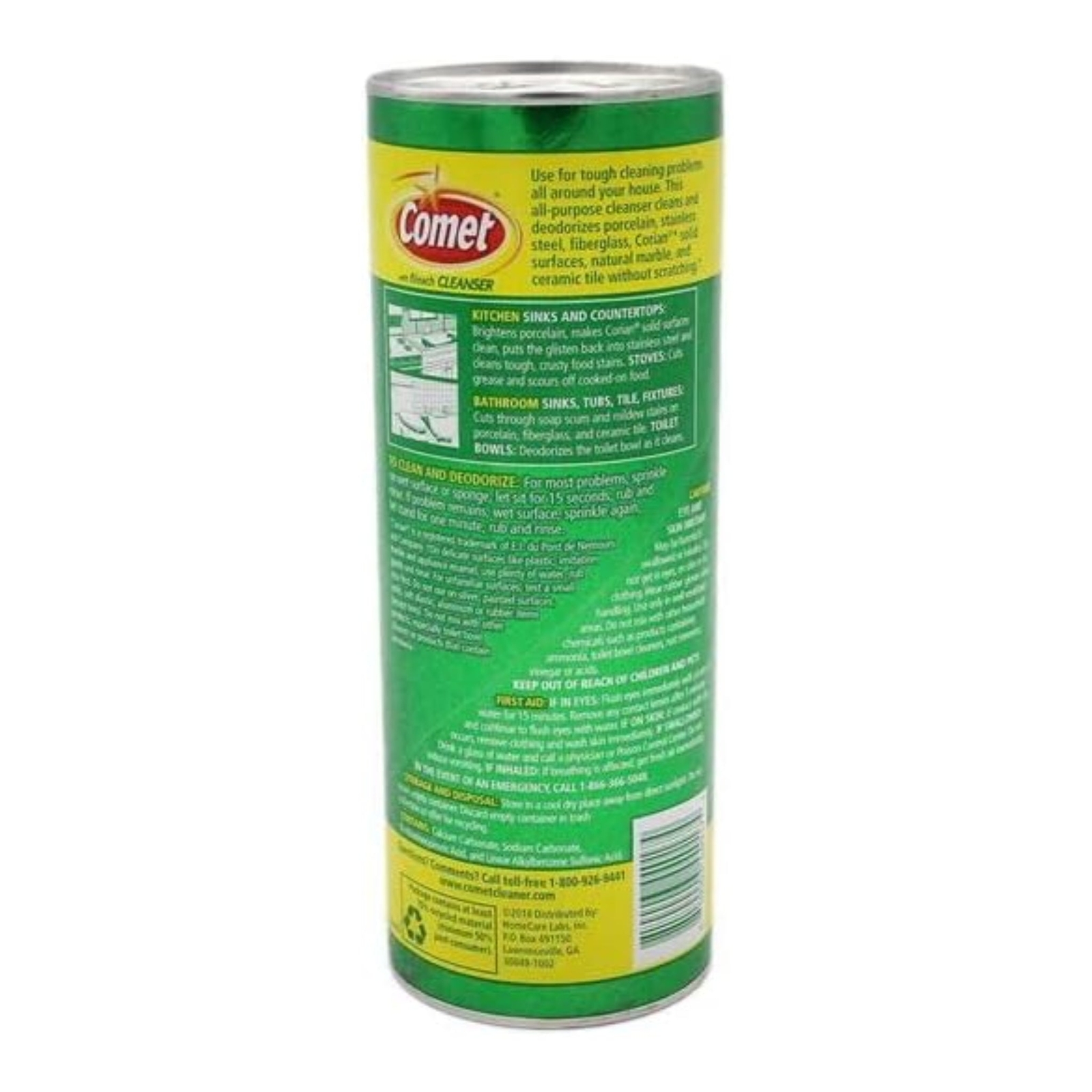 Comet Cleanser Powder with Bleach – Lavender Scent, 21oz (595g)