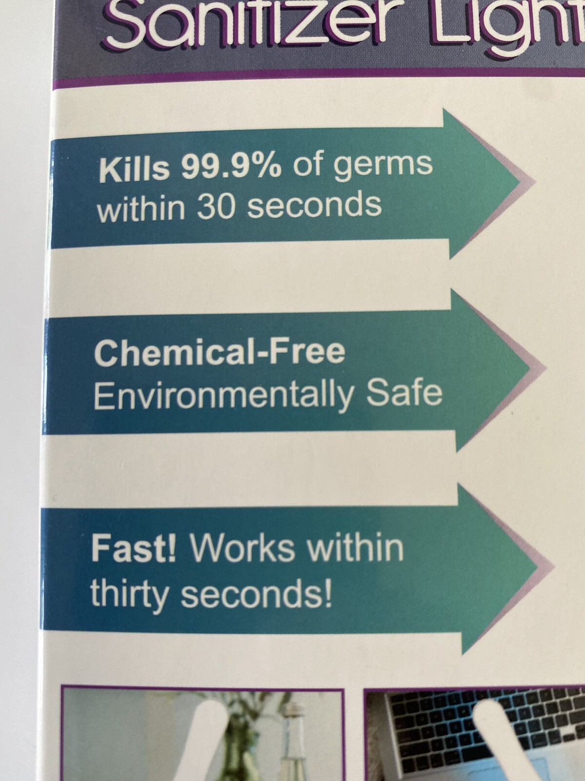 UVC Sanitizer Light- Kills 99.9 of Germs within 30 seconds -USB powered