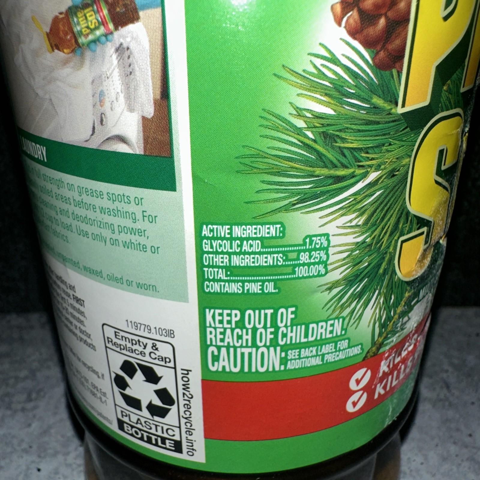 2 Pine Sol ORIGINAL Formula with PINE OIL Glycolic Acid Multi Surface Cleaner