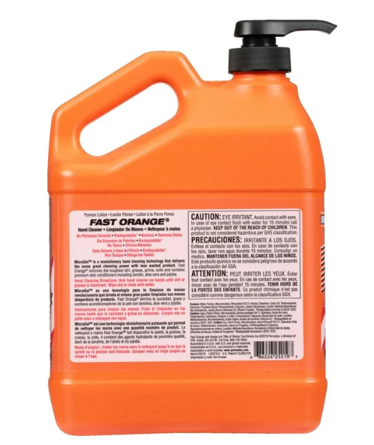 Fast Orange Pumice Hand Cleaner, 1 Gallon Orange Scented – 25219