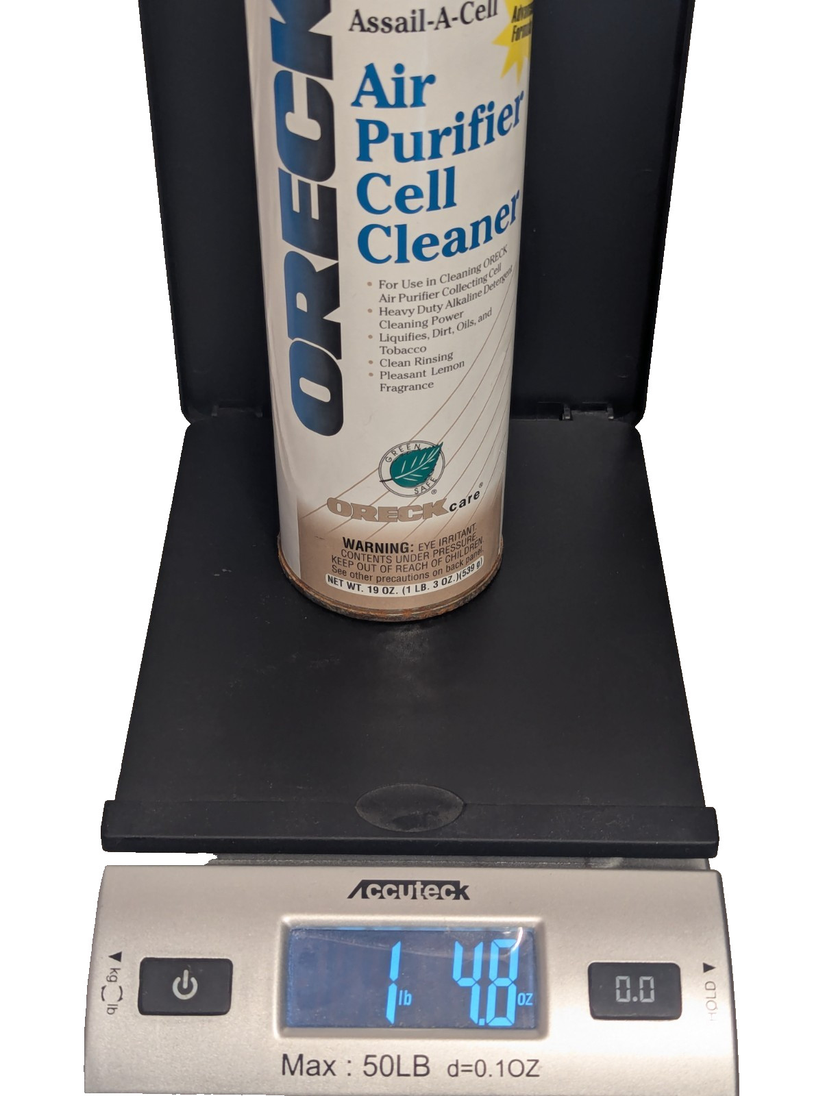 Oreck Assail-A-Cell Air Purifier Cell Cleaner Aerosol NOS Discontinued 32358