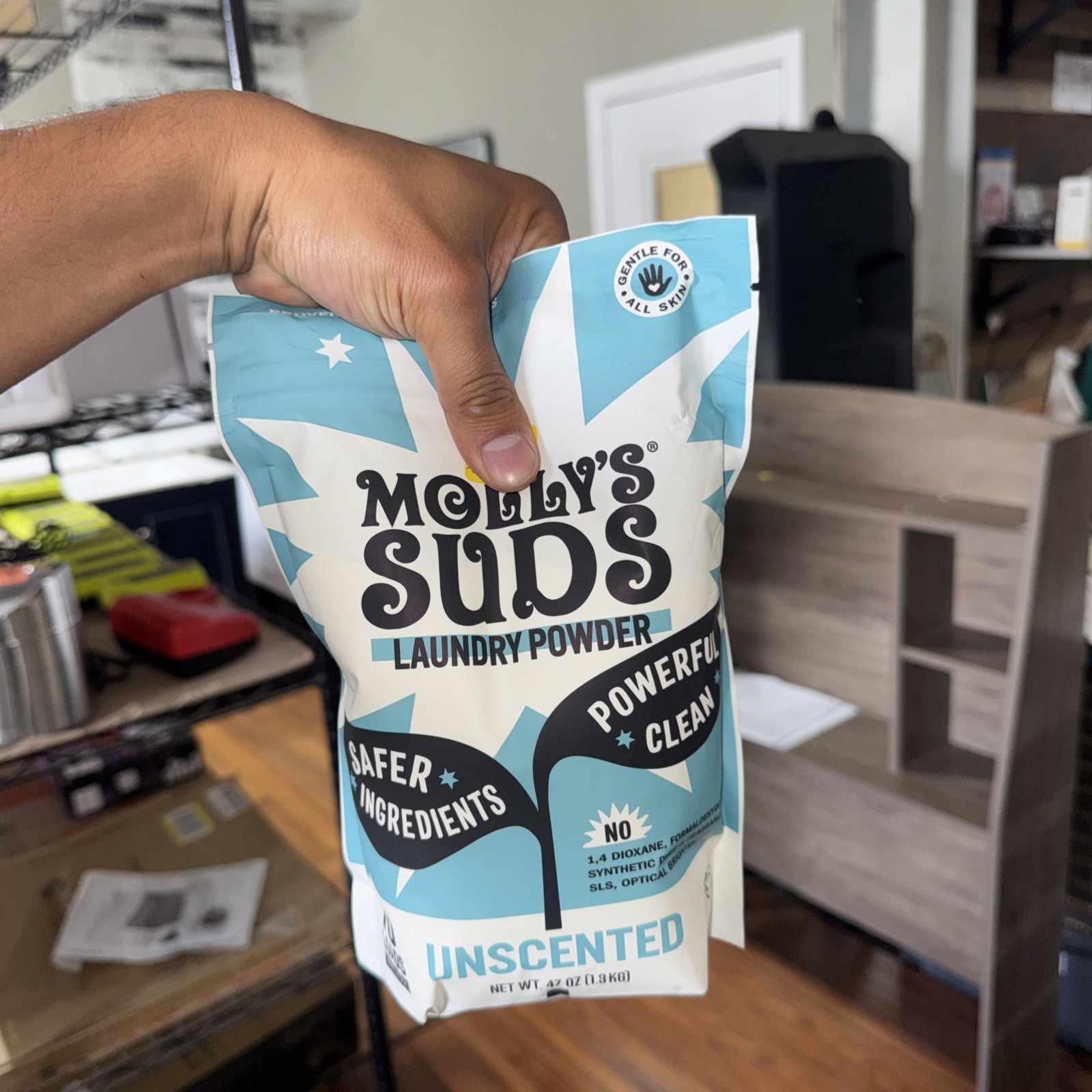 Molly’s Suds Laundry Powder Unscented 70 Loads 47 oz Safe Ingredients