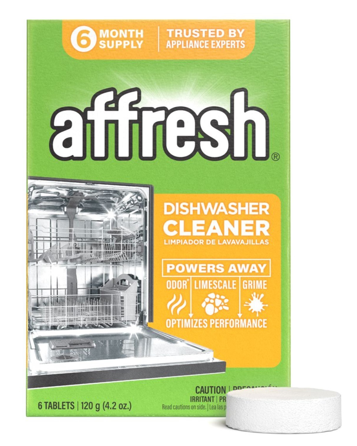 Affresh® Dishwasher Cleaner Remove Limescale and Odor-Causing Residue, 6 Count