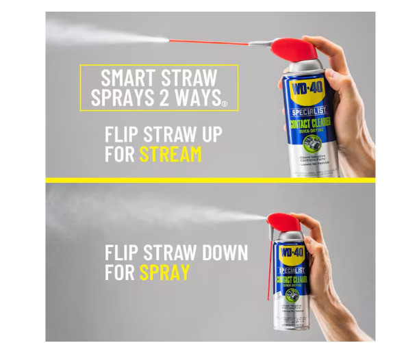 Contact Cleaner, Quick-Drying Electric Equipment Cleaner with Smart Straw 11 Oz.