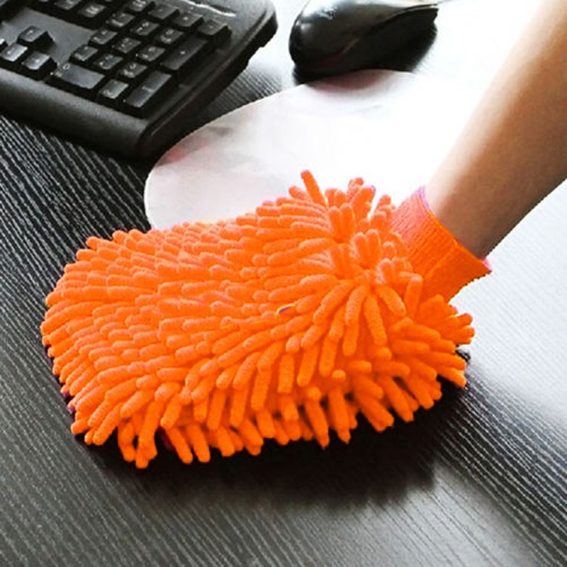 Easy Microfiber Car Kitchen Household Wash Washing Cleaning Glove Mit New