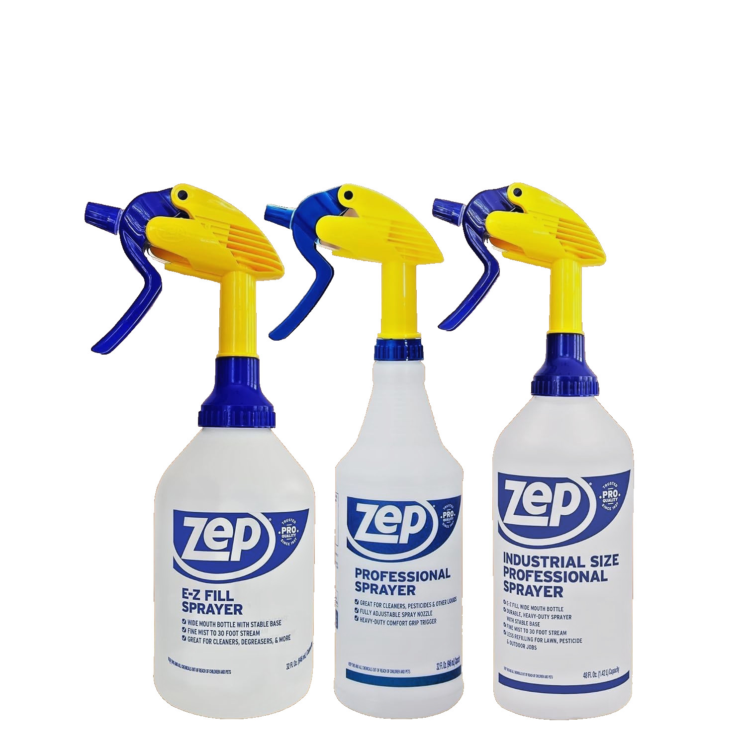 ZEP Professional Sprayer Bottle, 32 oz, Pack of 3,