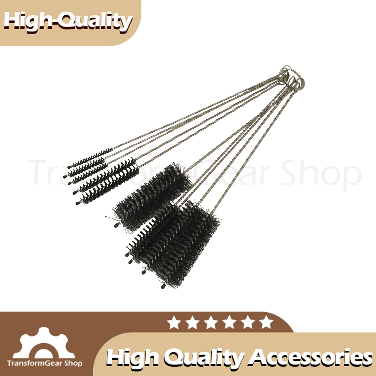 10PCS Set Nylon Small Long Cleaning StrawBrush Cleaner Bottle Tube Pipe US