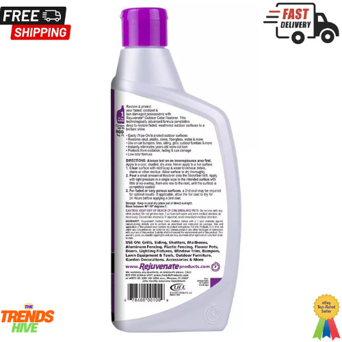 Rejuvenate Outdoor Color Restorer Sun-Damaged Oxidized Surfaces Protection 16Oz