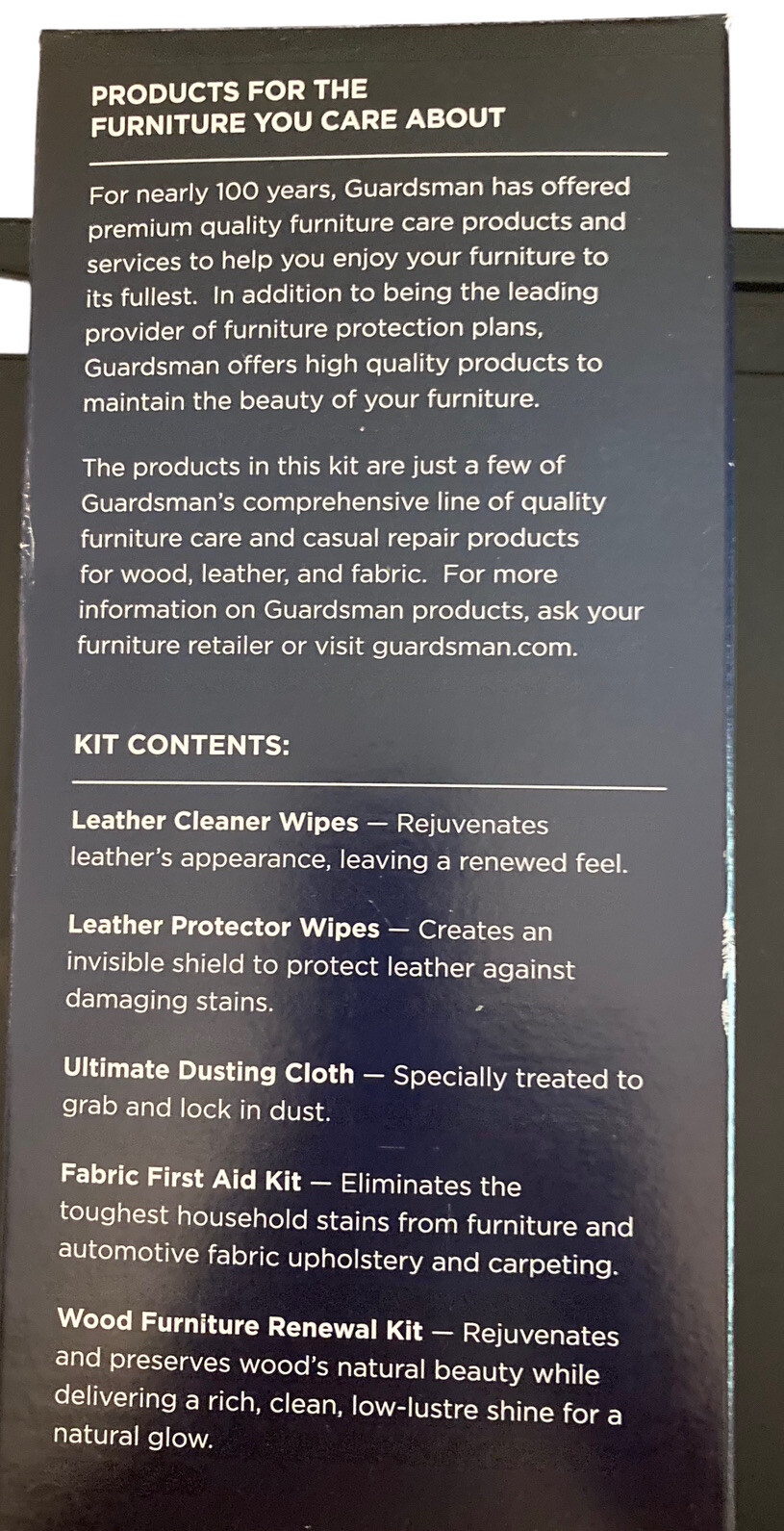 Guardsman Furniture Care Kit for Fabric, Wood & Leathers Complete NEW in Box