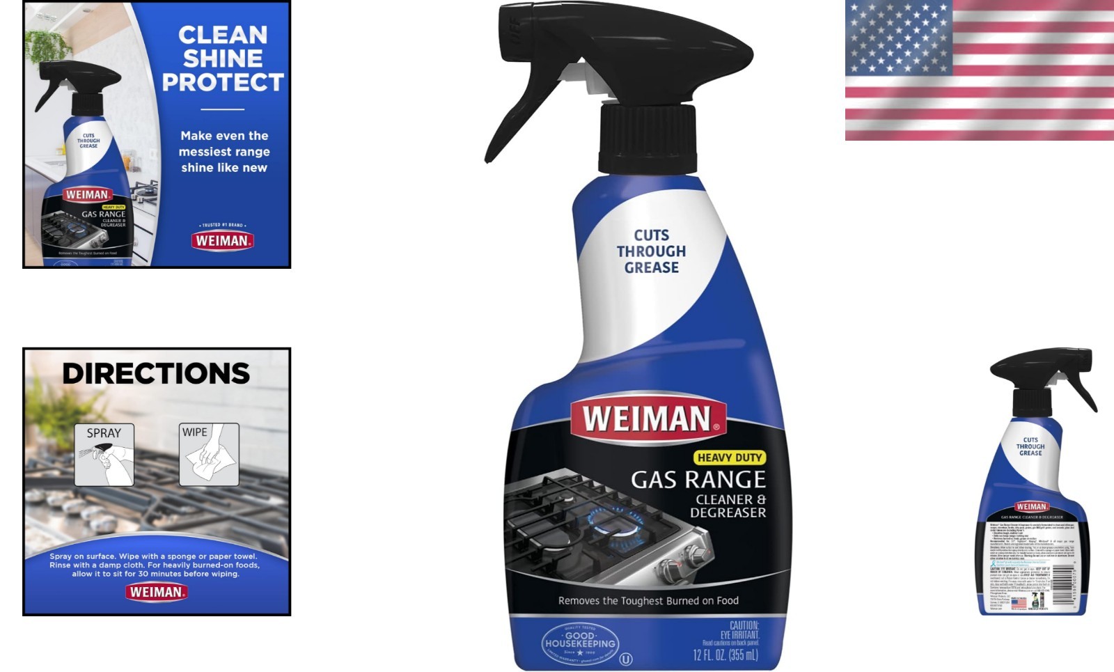 Gas Range Cleaner Degreaser Spray Lemon Stovetop Grill Cooktop Shine