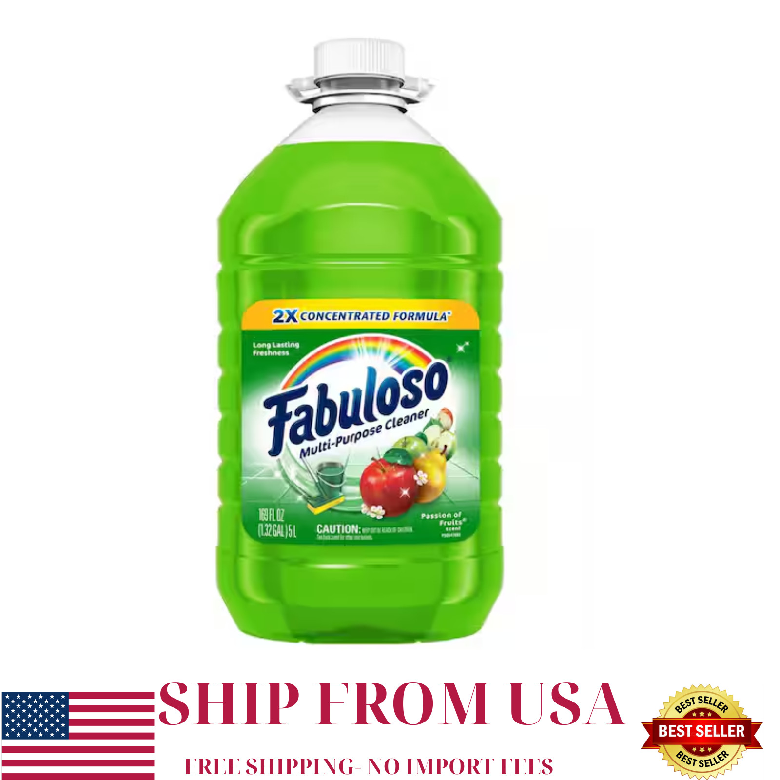 169 oz. Passion Fruit 2X Concentrated All Purpose Cleaner and Floor Cleaner