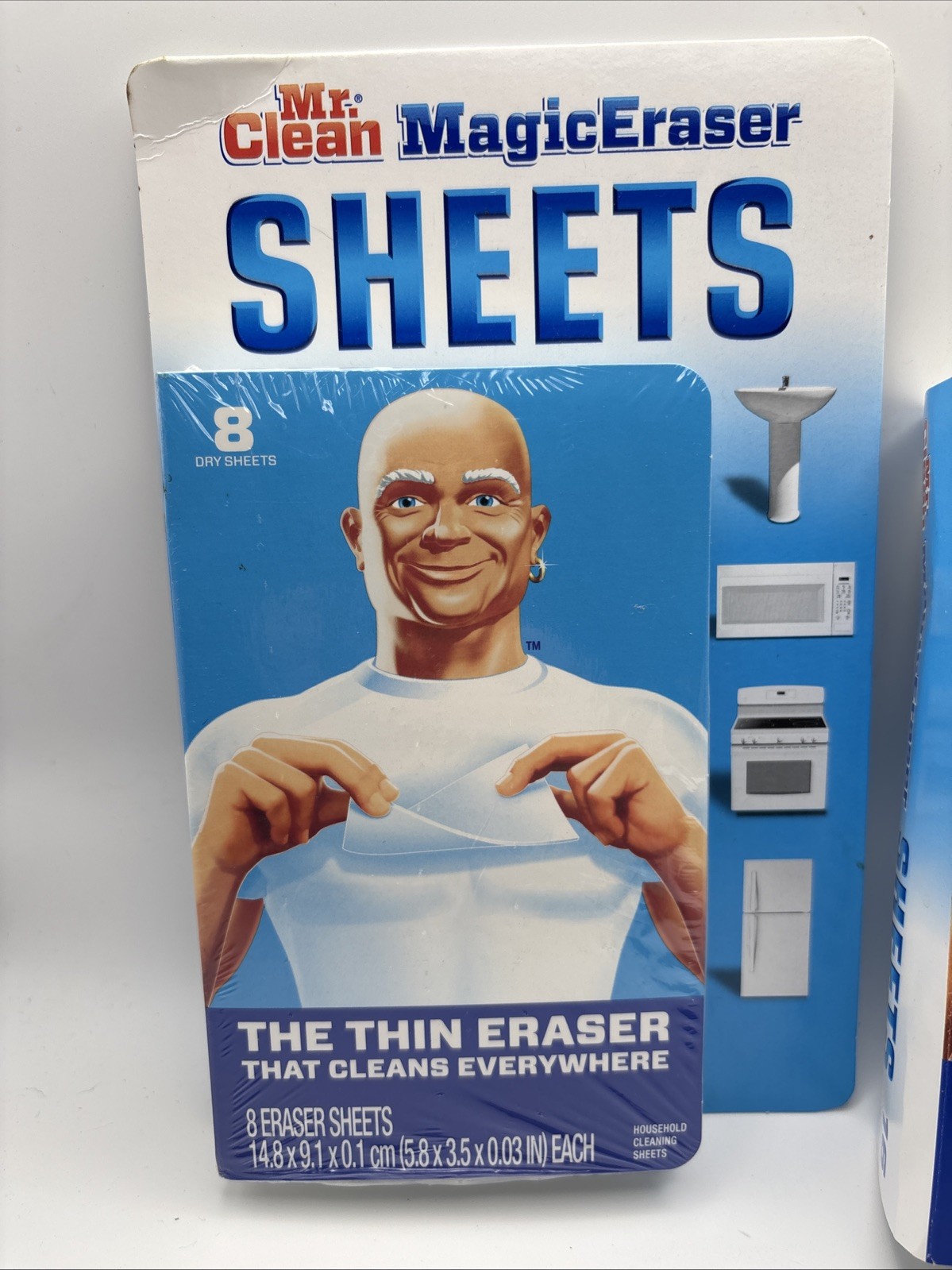 Mr. Clean Magic Eraser Sheets Thin Dry 8 Pk NIB 16 Pk Open 12 Left Total 20